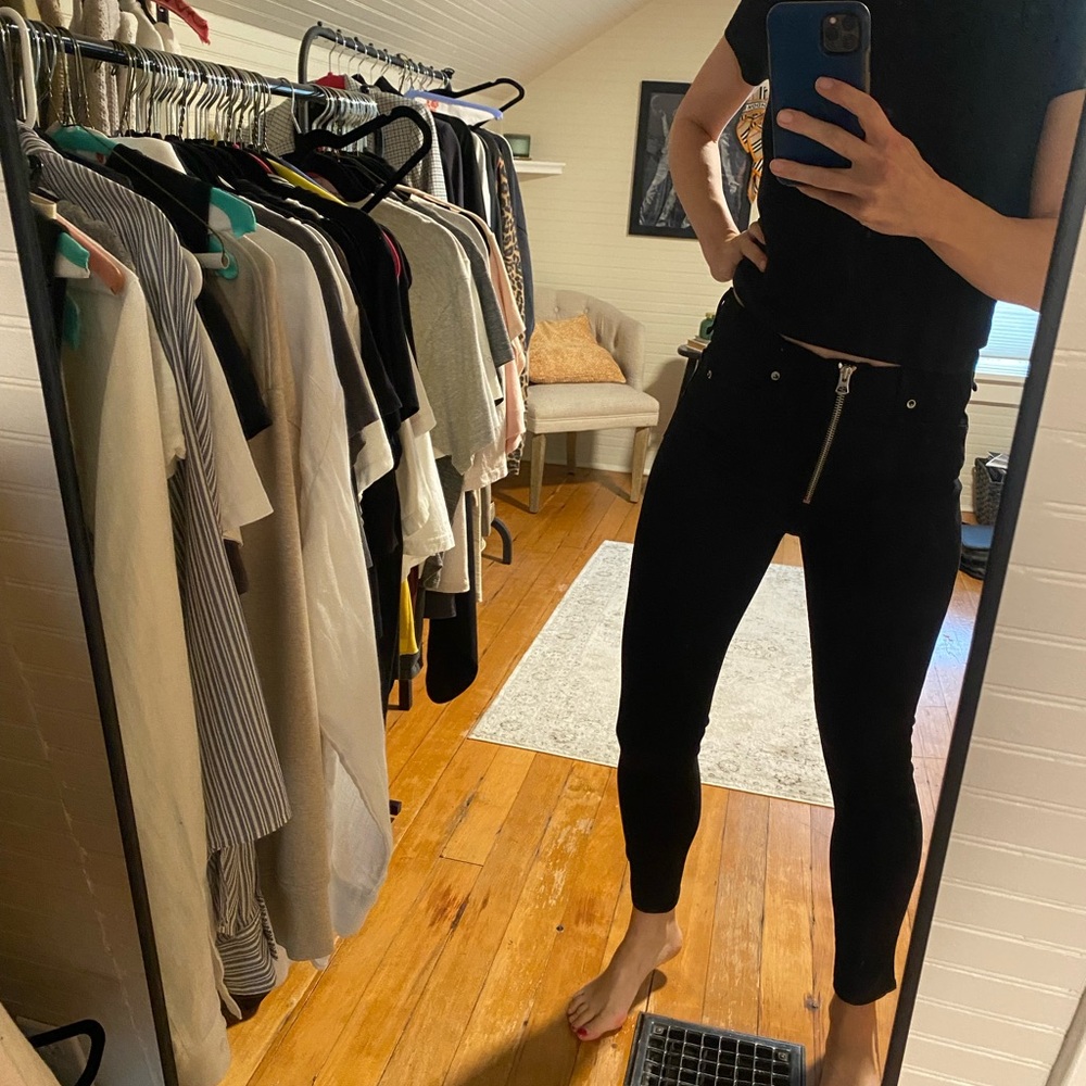 Rag & Bone Black Cropped Women's Pants
